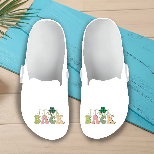 I Pinch Back Sublimation Slip On Clogs