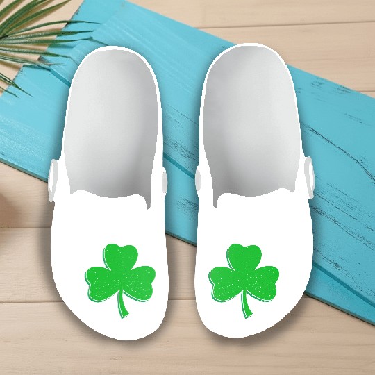 CLOVER LEAF GRUNGE Slip On Clogs