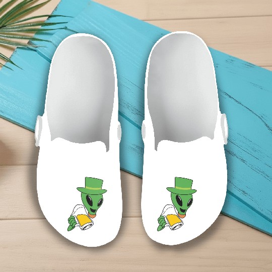 Human Kiss Me I'm Space Irish Slip On Clogs