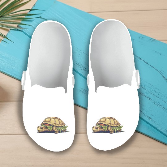 Turtle Sandwich Sticker n' Slip On Clogs Version