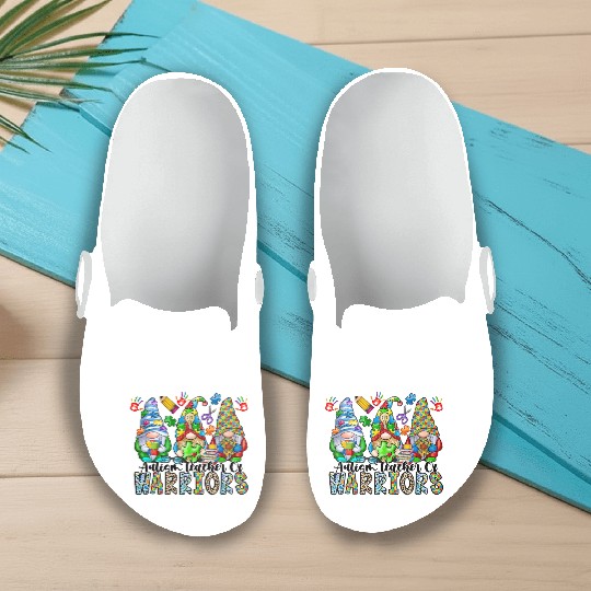 Autism Teacher Of Warriors Slip On Clogs