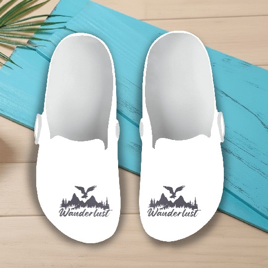 Vacation Explore Holidays World Map Wanderlust 2 Slip On Clogs