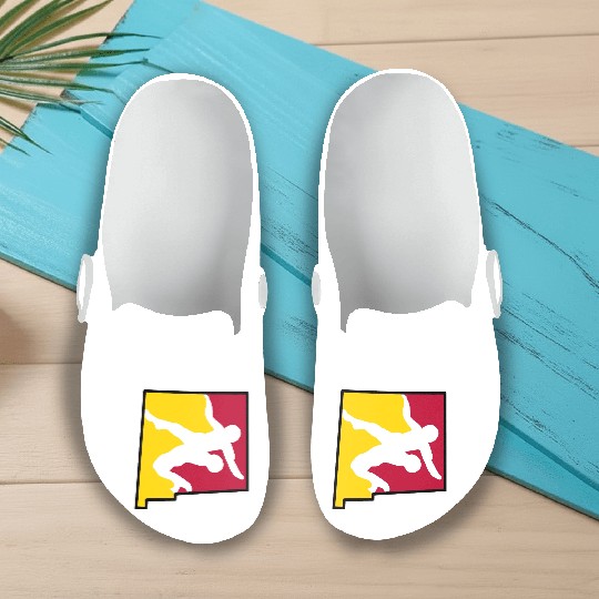 New Mexico Wrestling Slip On Clogs