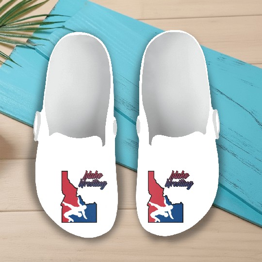 Idaho Wrestling (USA Colors) Slip On Clogs