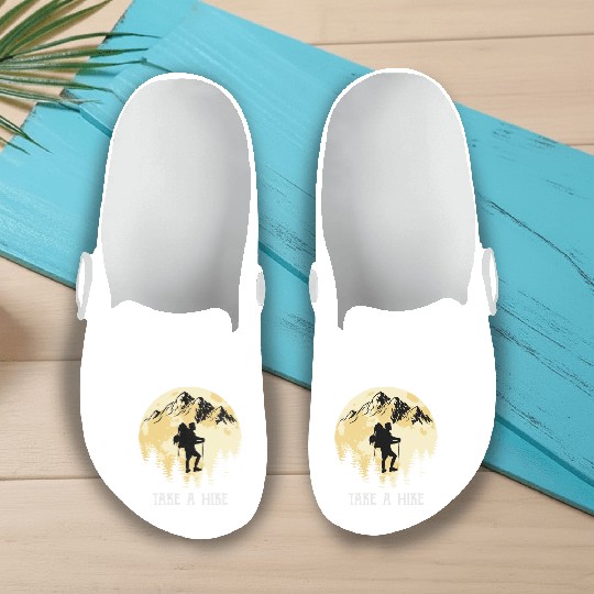 Take a Hike Wanderlust Hiking Slip On Clogs