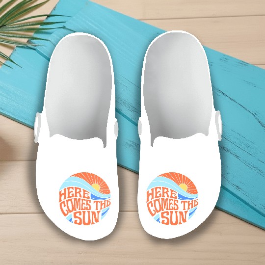 Here comes the sun Slip On Clogs
