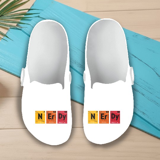 Cool Nerd Design Nerdy By Nature Slip On Clogs