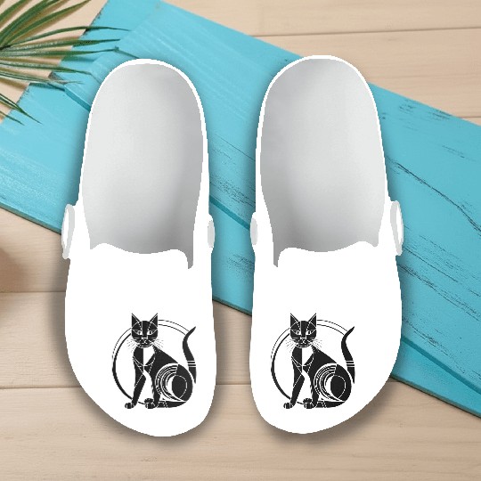 Cat Kitten Feline Meow Slip On Clogs