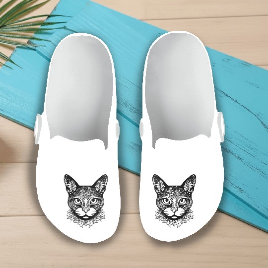 Cat Kitten Feline Meow Slip On Clogs