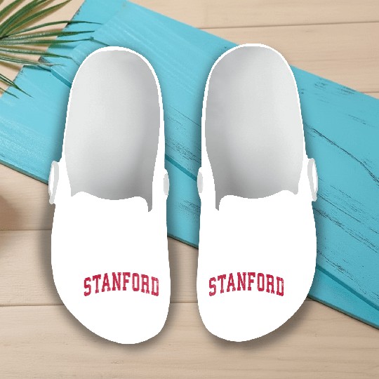 Stanford California Ca Sports Red Slip On Clogs