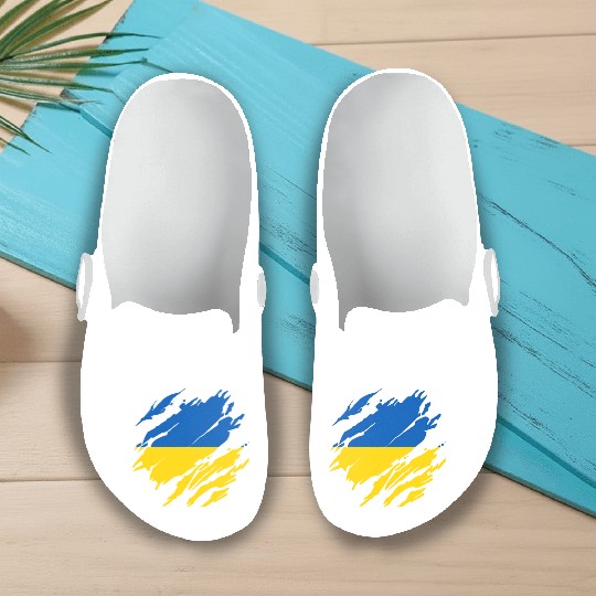 Ukrainian Flag Ukraine Slip On Clogs