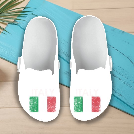 Italian Italy Flag Pride Slip On Clogs