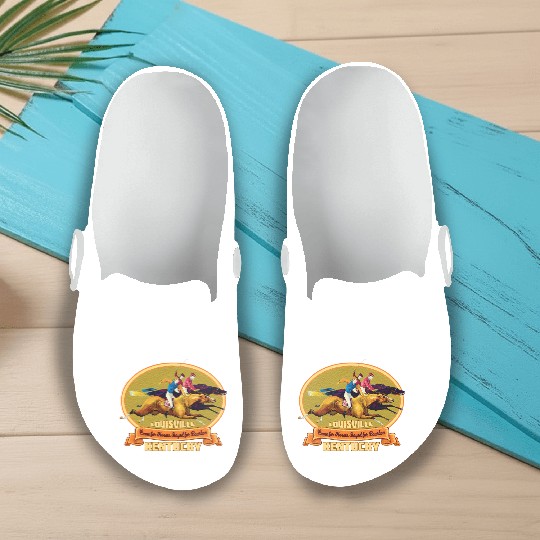 Louisville Kentucky Horse Racing Bourbon Derby Slip On Clogs