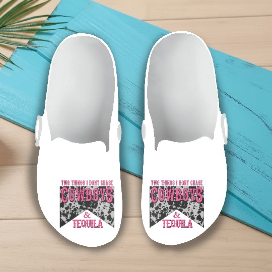 Things I Don'T Chase Cowboys Tequila Slip On Clogs
