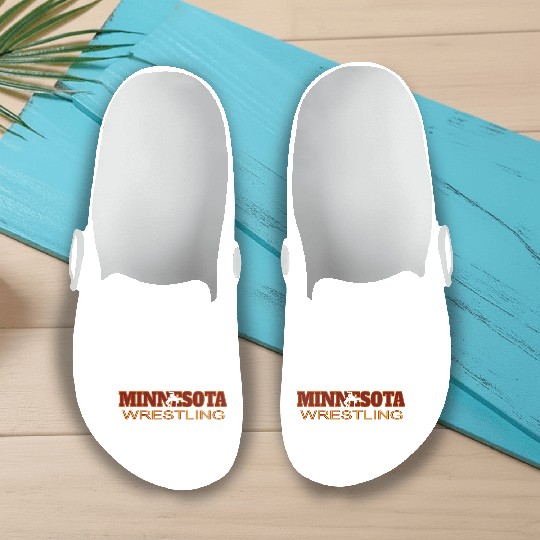Minnesota Wrestling Freestyle Wrestler State Slip On Clogs