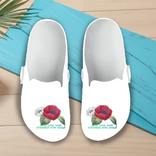 Embracing Romance with the Rose Slip On Clogs