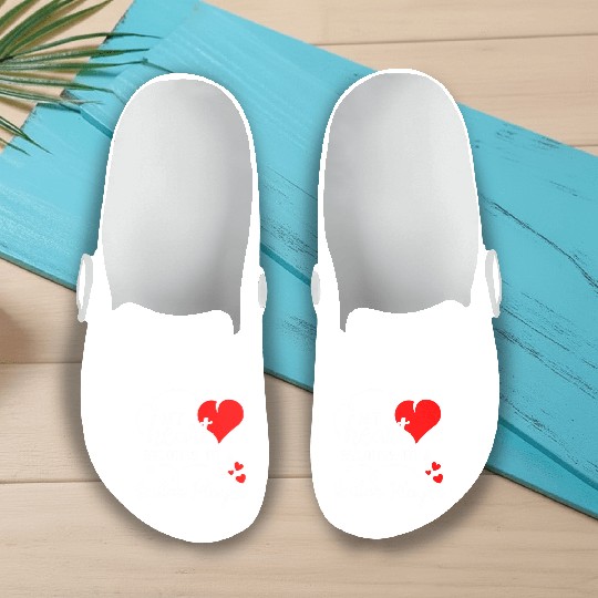 I Love My Guitar Player Husband Wife Valentines Slip On Clogs