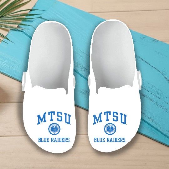 Middle Tennessee State Blue Raiders Seal Logo Slip On Clogs