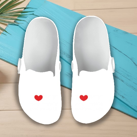 I Love My Hot White Boyfriend Slip On Clogs