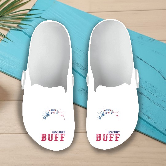 History Buff Independence Day Lincoln Patriot USA Slip On Clogs