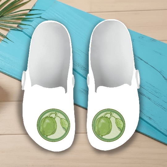 Green Bell Pepper Slip On Clogs