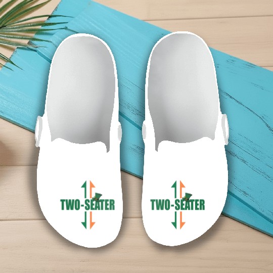 Irish Flag Two Seater Party-Trashy Humor Slip On Clogs