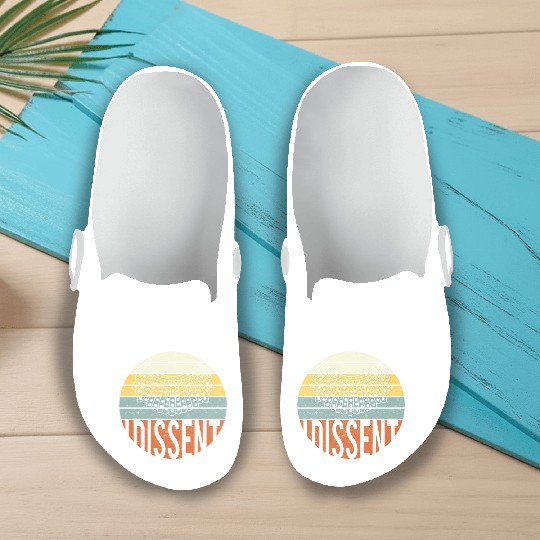 I Dissent Quote Slip On Clogs