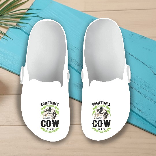 Cow Cattle Breeder Farmer Cows Slip On Clogs