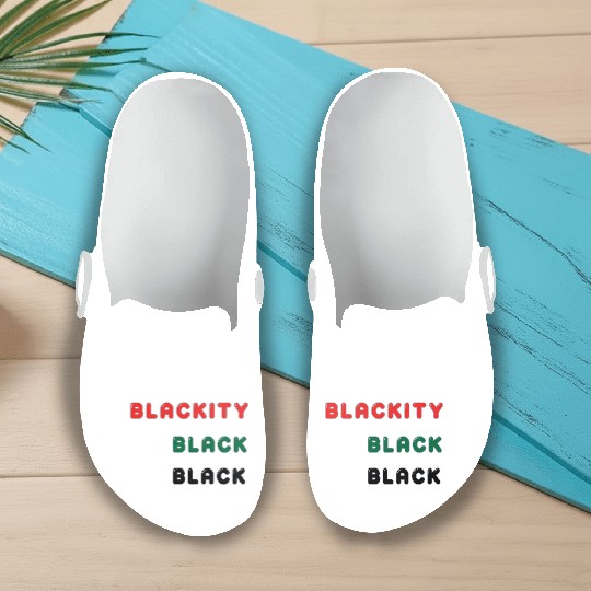 Blackity Black Black Slip On Clogs