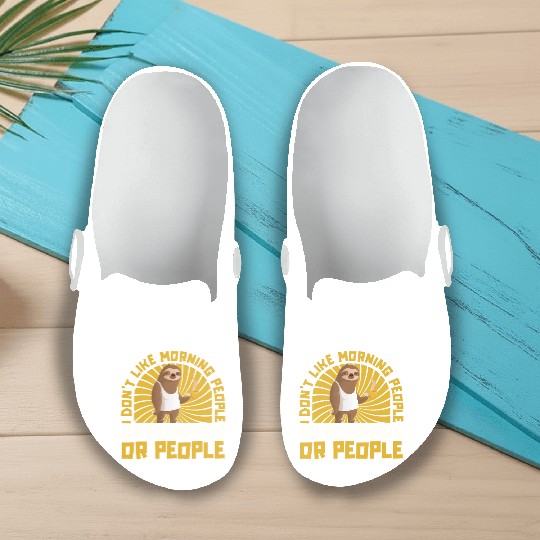 Sloth Funny Slip On Clogs