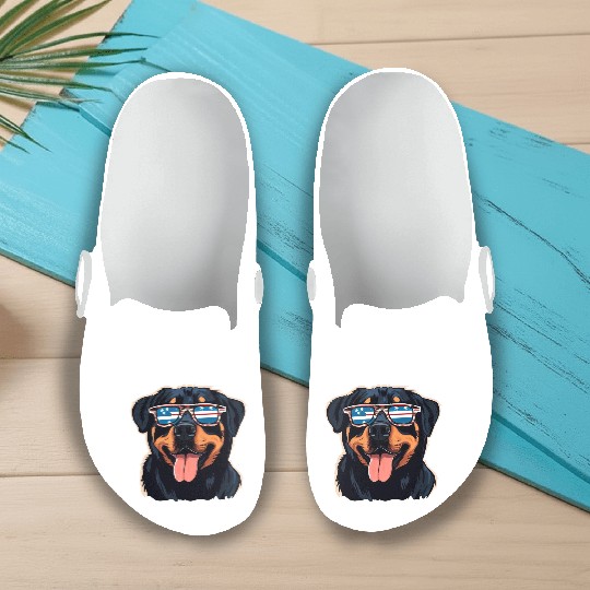 Rottweiler Puppy Slip On Clogs