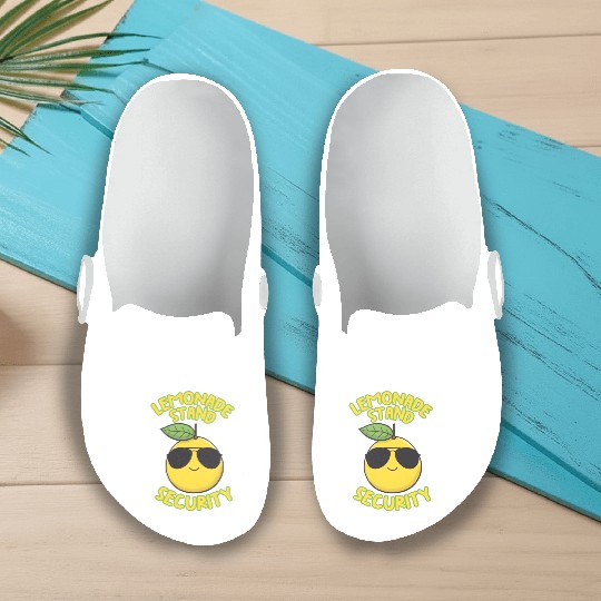 Lemonade Stand Security Cute Lemon Summer Slip On Clogs