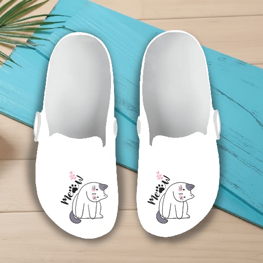 Meow | Cat Lover Slip On Clogs