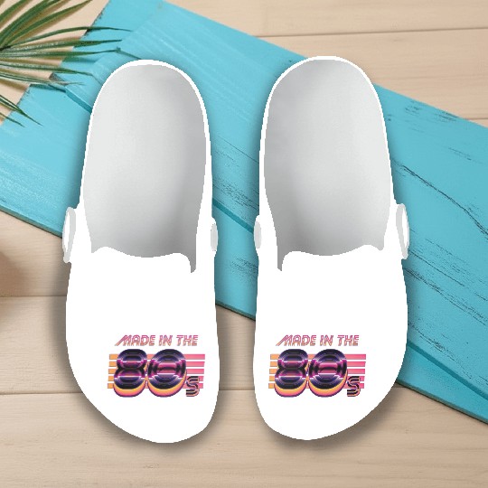 Retrowave Made In The 80s Slip On Clogs
