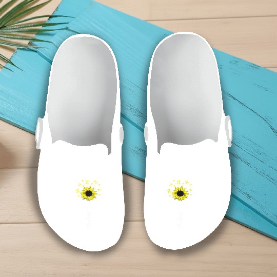 Happy Pi Day Mathematics Math Teacher Sunflower Slip On Clogs