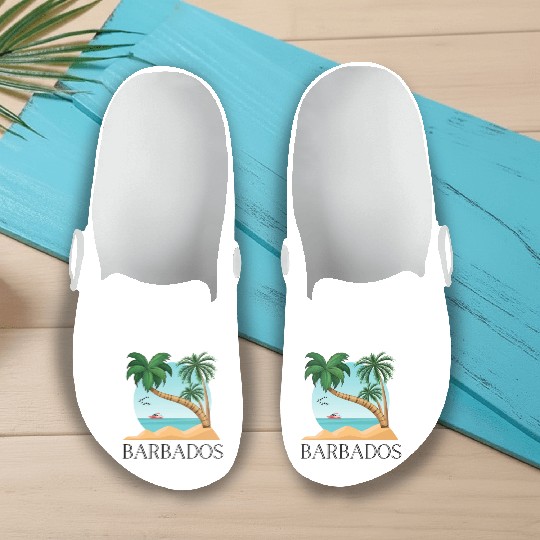 Barbados,Show you love for Barbados Slip On Clogs