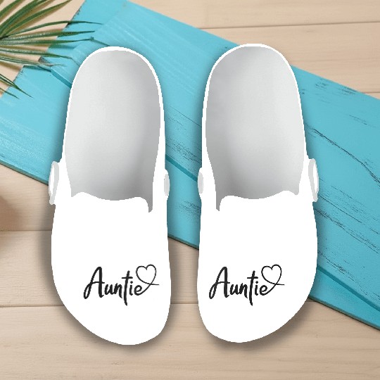 I Love My Aunt Cute Auntie Slip On Clogs