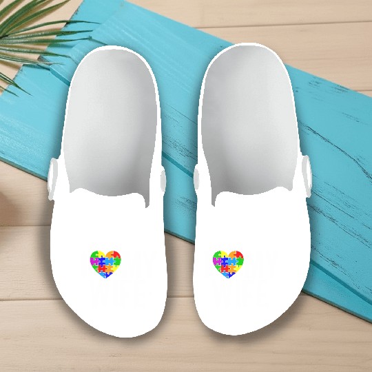 I Love My Wife Slip On Clogs