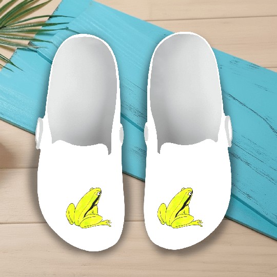 Green Frog Slip On Clogs