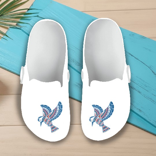 Native American Style Kingfisher Pacific Northwest Slip On Clogs