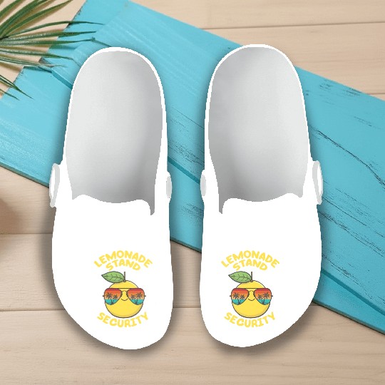 Lemonade Stand Security Cute Lemon Summer Slip On Clogs