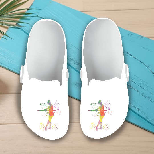 Ballet Dancer Colorsplash Ballerina Slip On Clogs