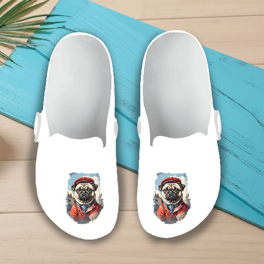 Pug's British Adventure Slip On Clogs