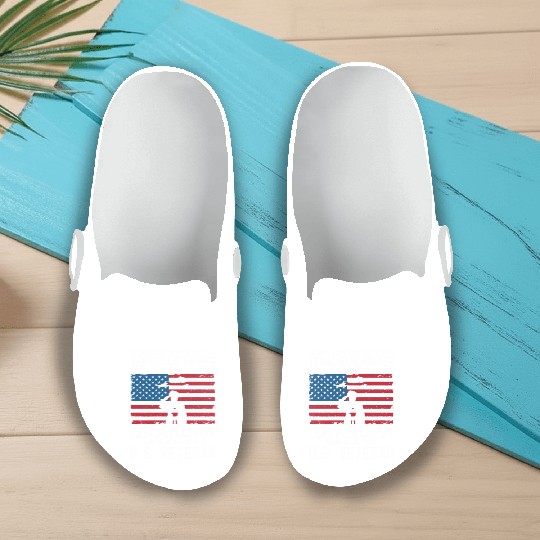 US Army Veteran Grandpa Slip On Clogs