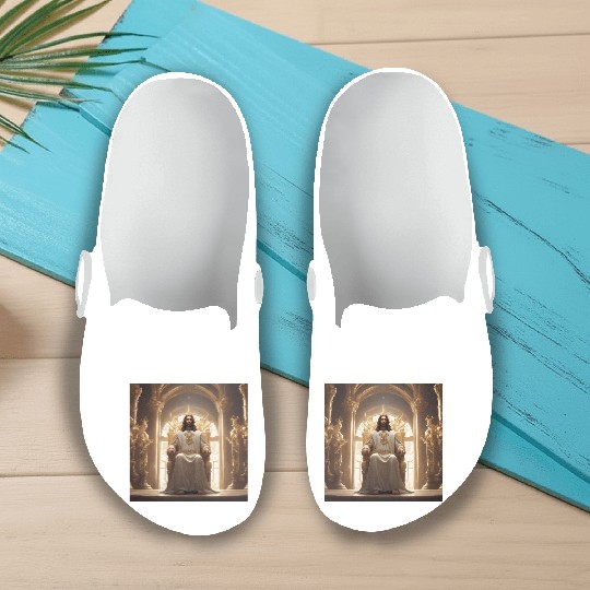 Jesus is king Slip On Clogs