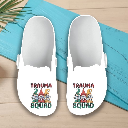 Trauma Squad Gnomes Emergency Nursing Slip On Clogs