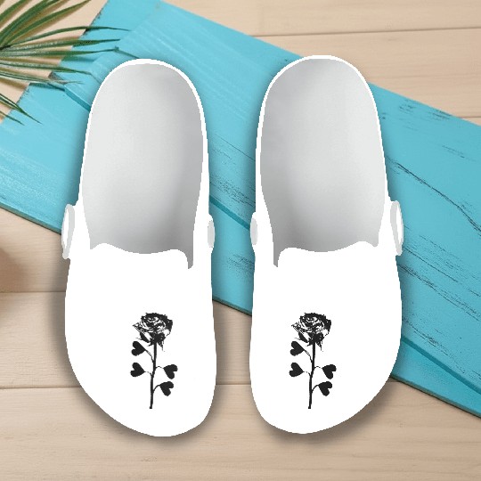 Lotus black Slip On Clogs