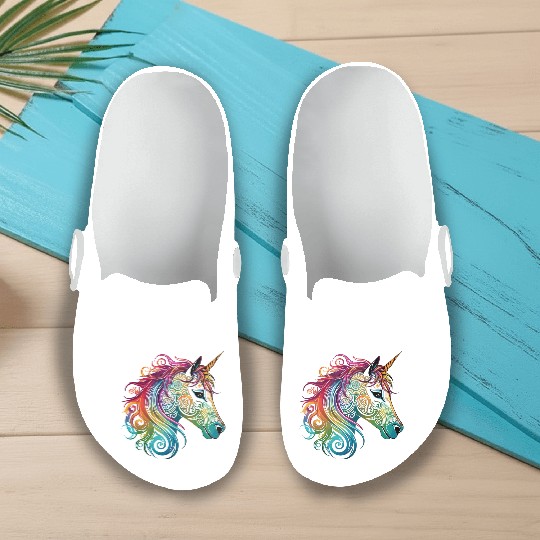 Celtic Unicorn Slip On Clogs