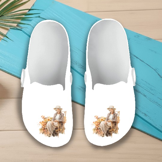 Wild Flowers Slip On Clogs Design - Funny gift