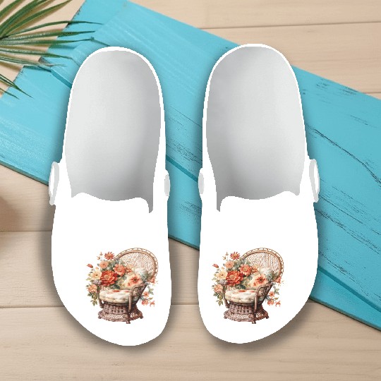 Wild Flowers Slip On Clogs Design - Funny gift